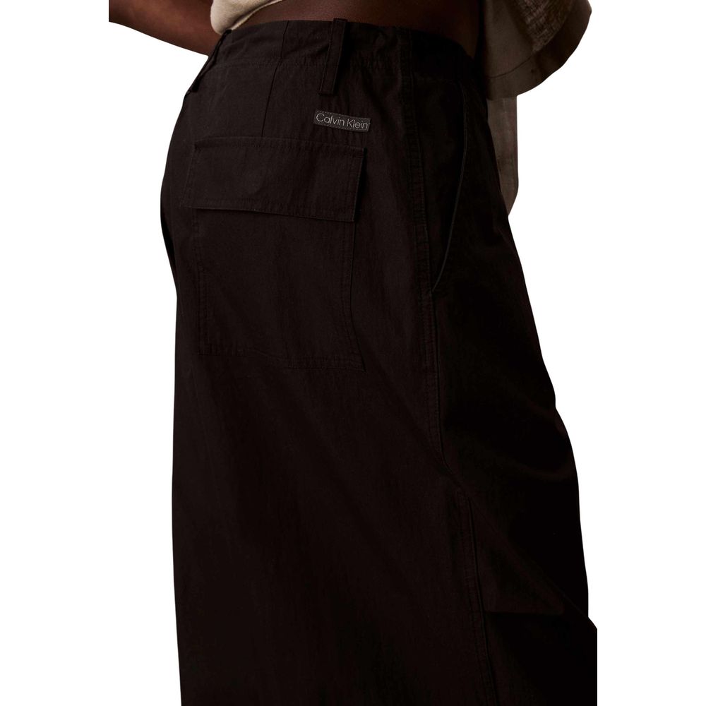 Schwarze Baumwoll-Jogginghose (Trainingshose)
