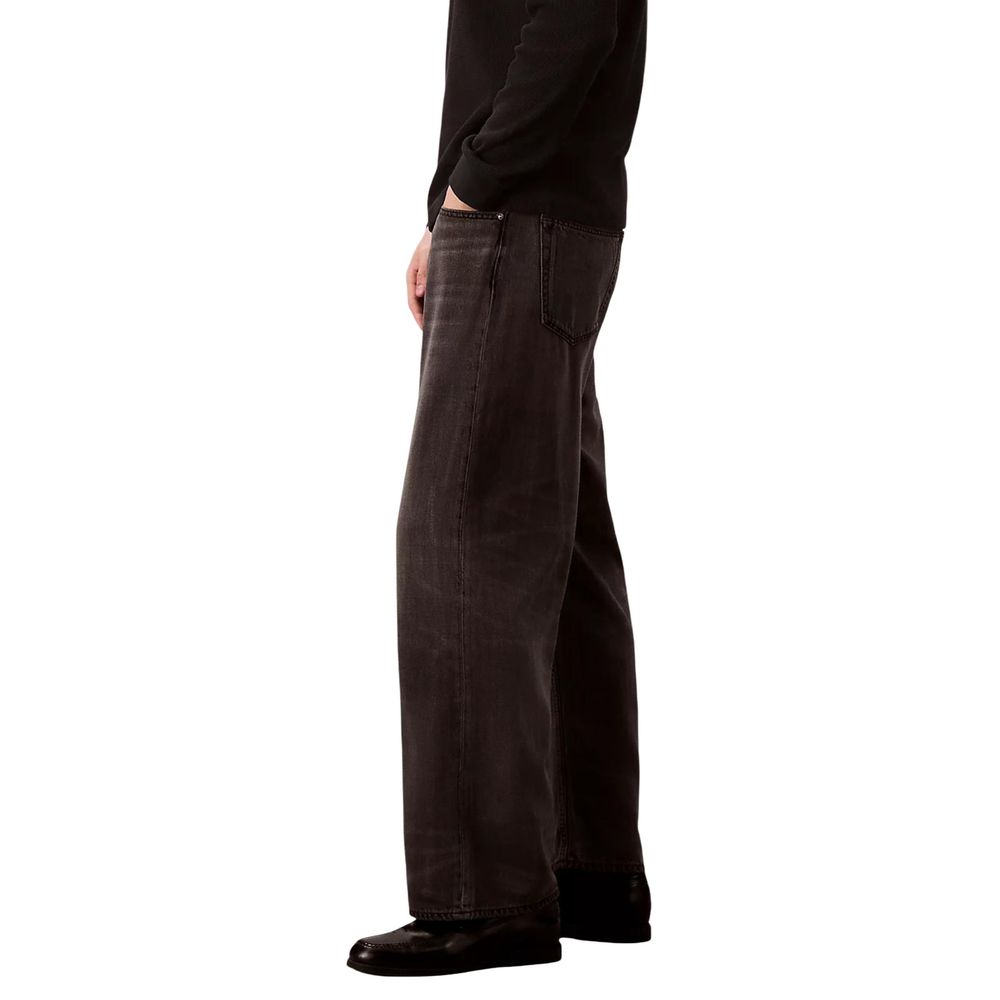 Schwarze Lyocell Jeans im Relaxed Fit
