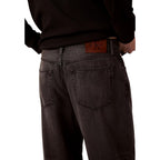 Schwarze Lyocell Jeans im Relaxed Fit