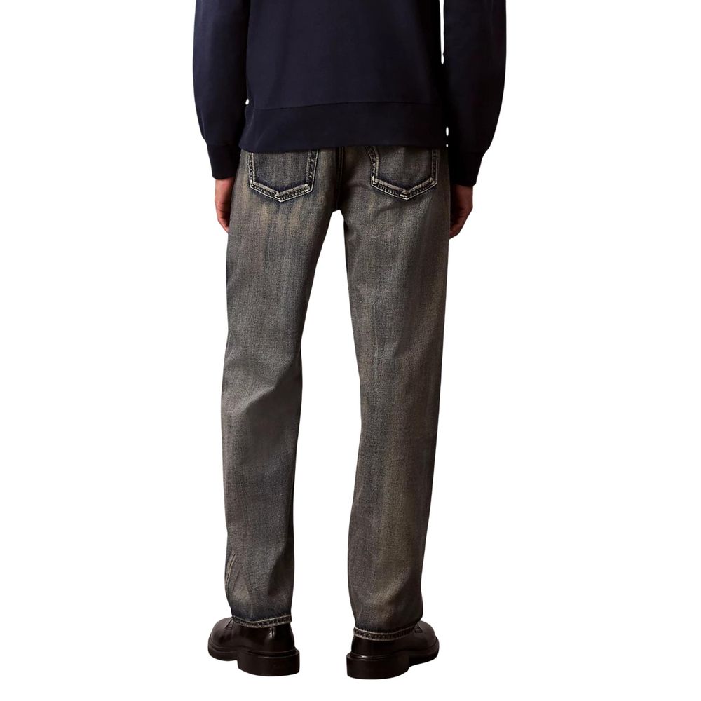 Beige Baumwoll Jeans im Relaxed Fit