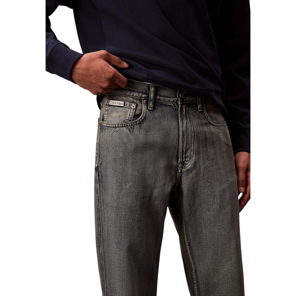 Beige Baumwoll Jeans im Relaxed Fit