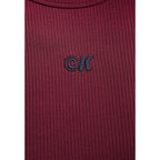 Langes Kleid aus Modal in Bordeaux