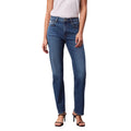 Blaue Baumwoll-Mom-Jeans