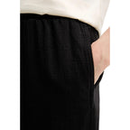 Schwarze Baumwoll-Jogginghose (Trainingshose)