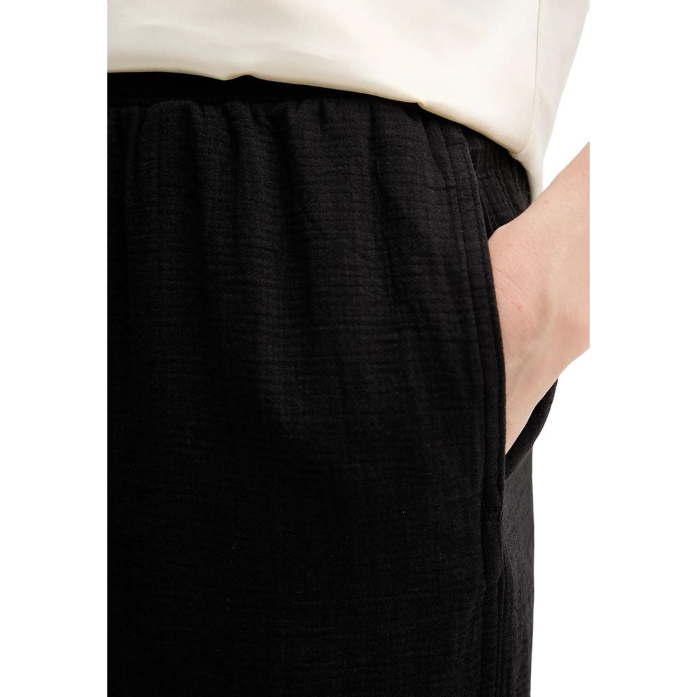Schwarze Baumwoll-Jogginghose (Trainingshose)