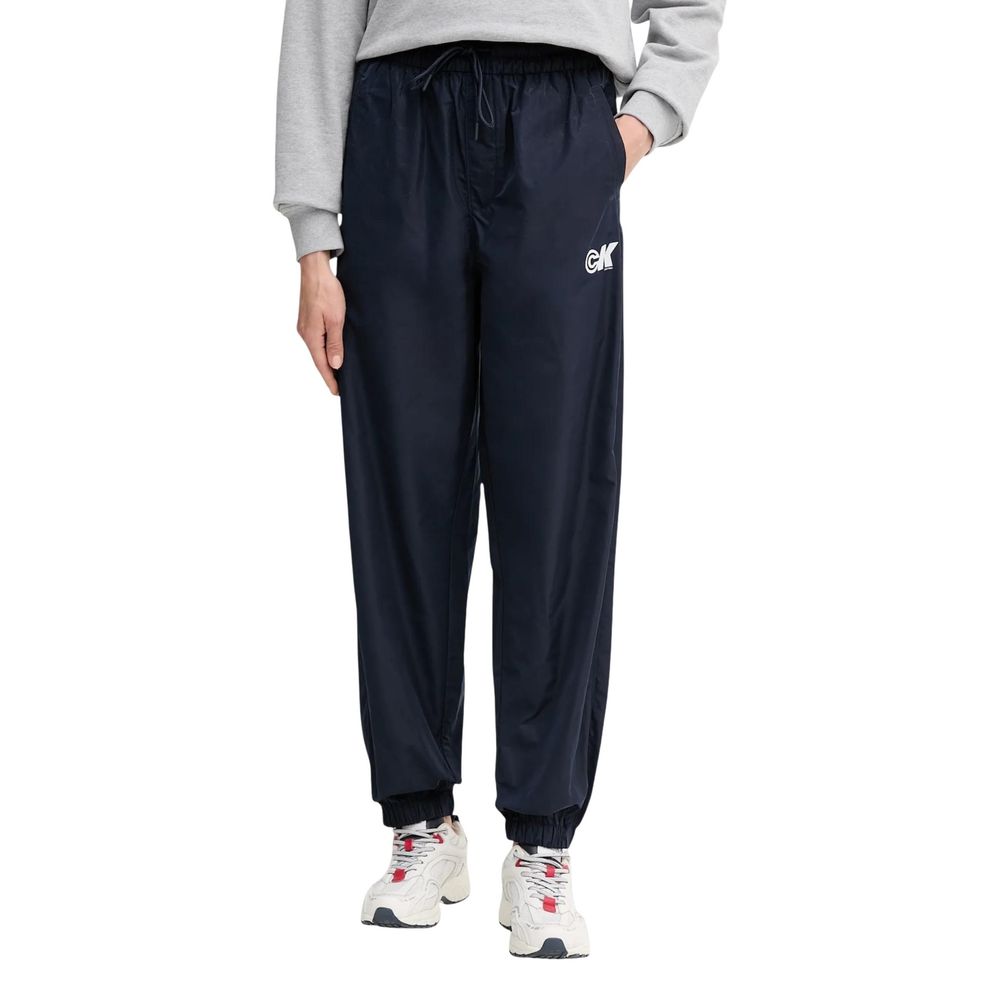 Blaue Jogginghose aus recyceltem Polyester (Trainingshose)