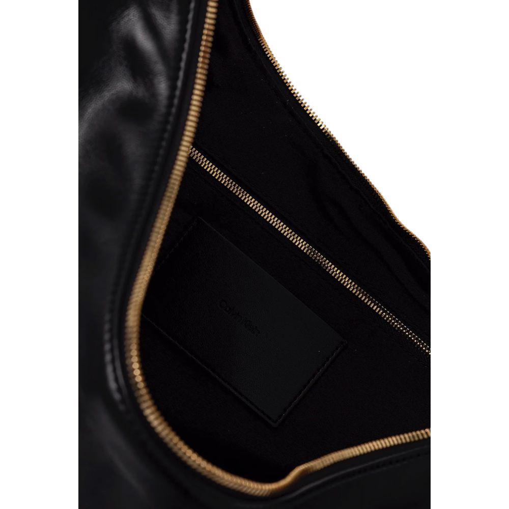 Schwarze Handtasche aus Polyethylen