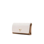 Beige Polyethylene Clutch Bag