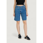 Blaue Shorts aus Baumwolle