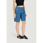 Blaue Shorts aus Baumwolle