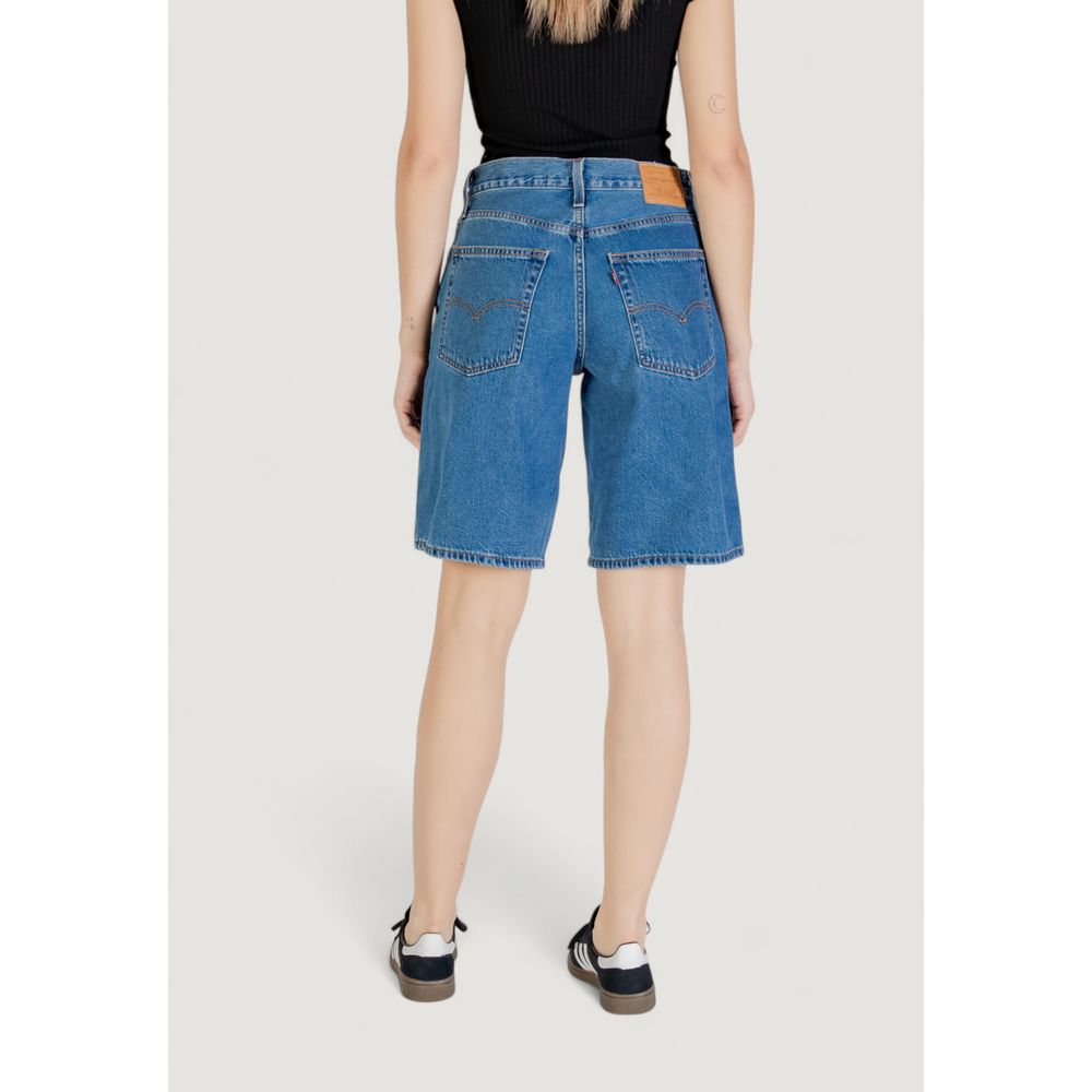 Blaue Shorts aus Baumwolle