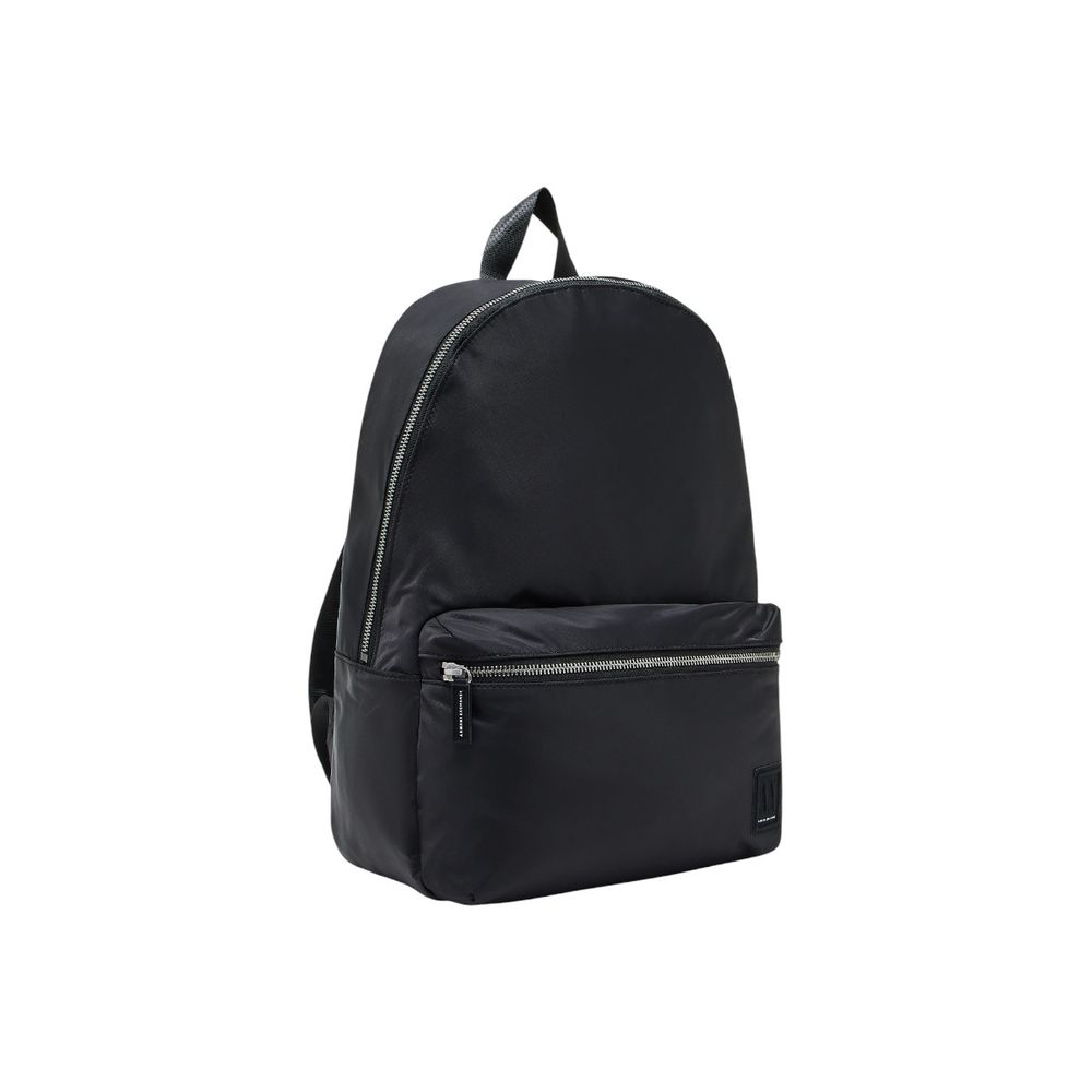 Schwarzer Polyamid-Rucksack