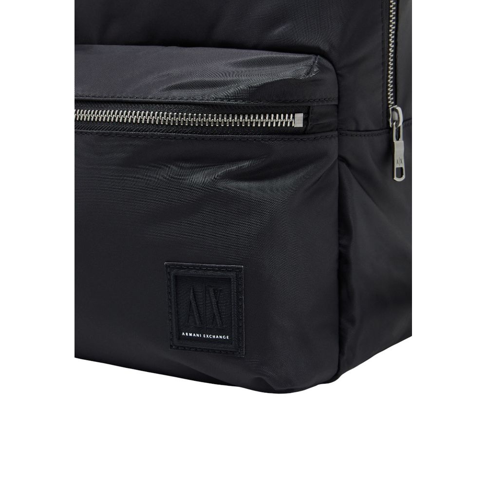 Schwarzer Polyamid-Rucksack