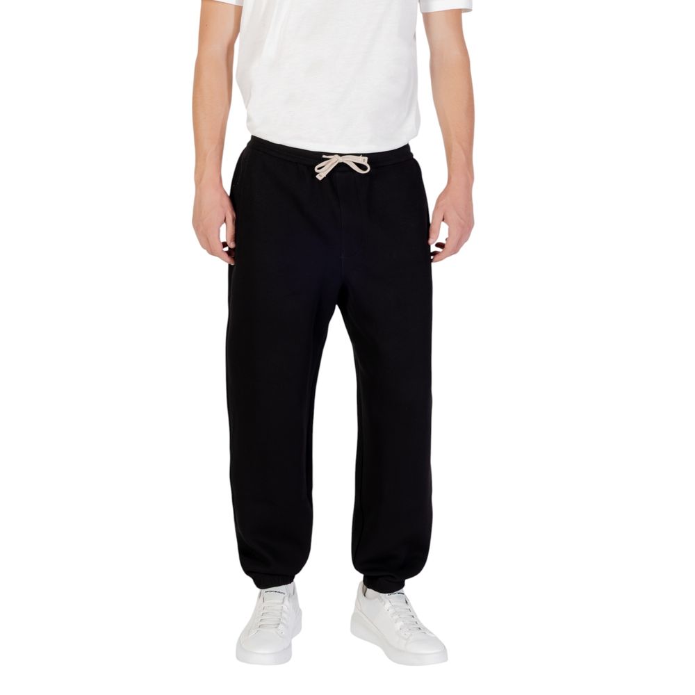 Schwarze Baumwoll-Jogginghose (Trainingshose)