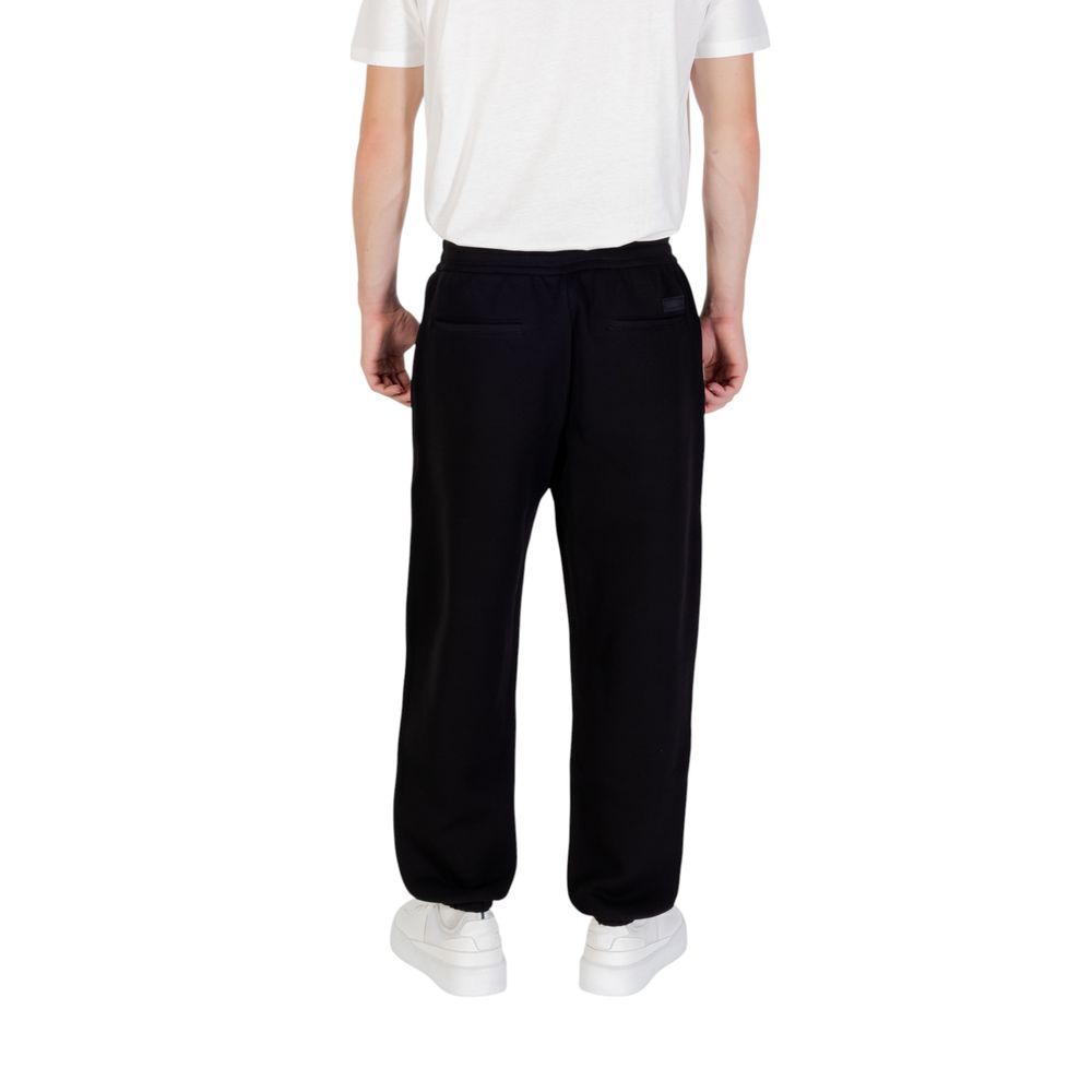 Schwarze Baumwoll-Jogginghose (Trainingshose)