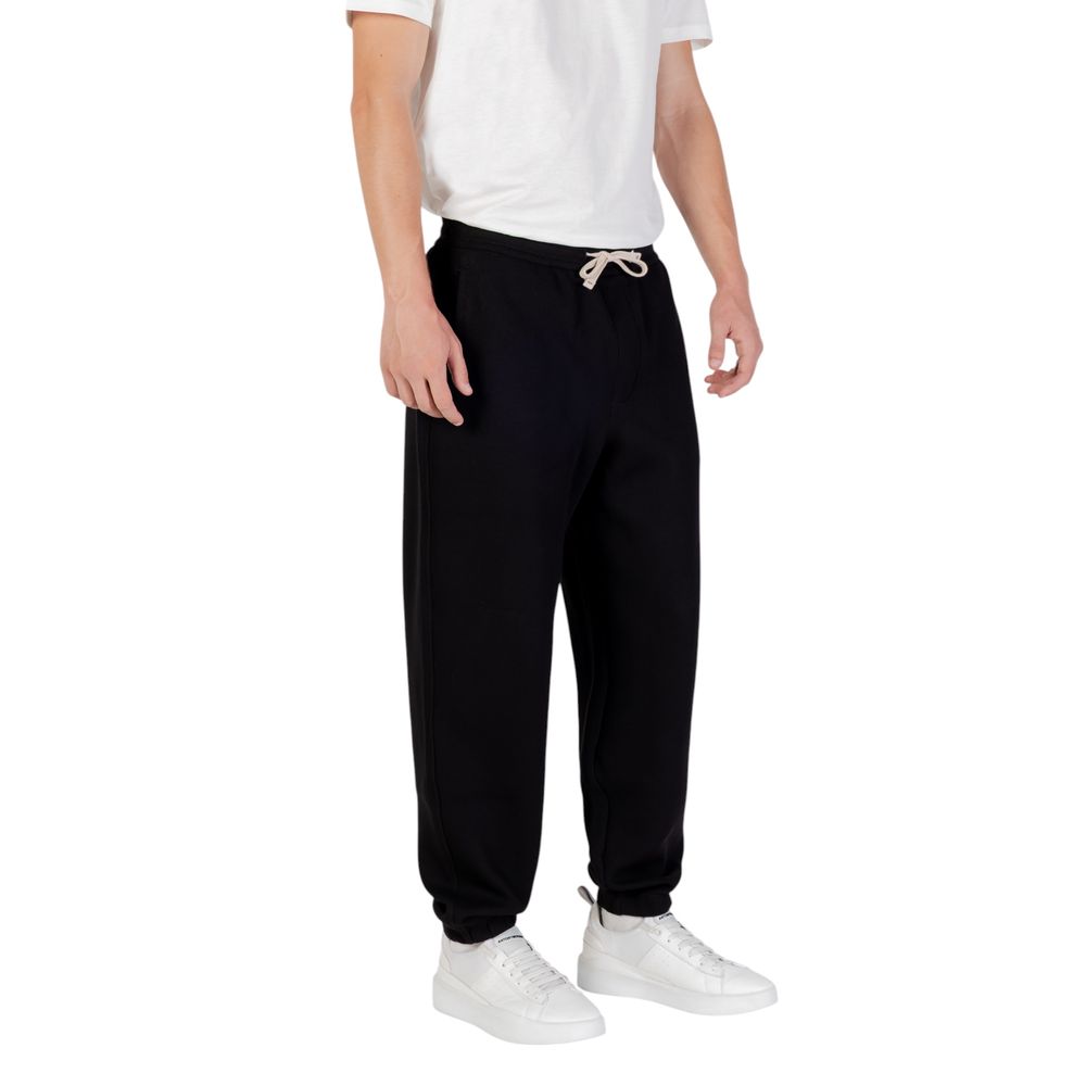 Schwarze Baumwoll-Jogginghose (Trainingshose)