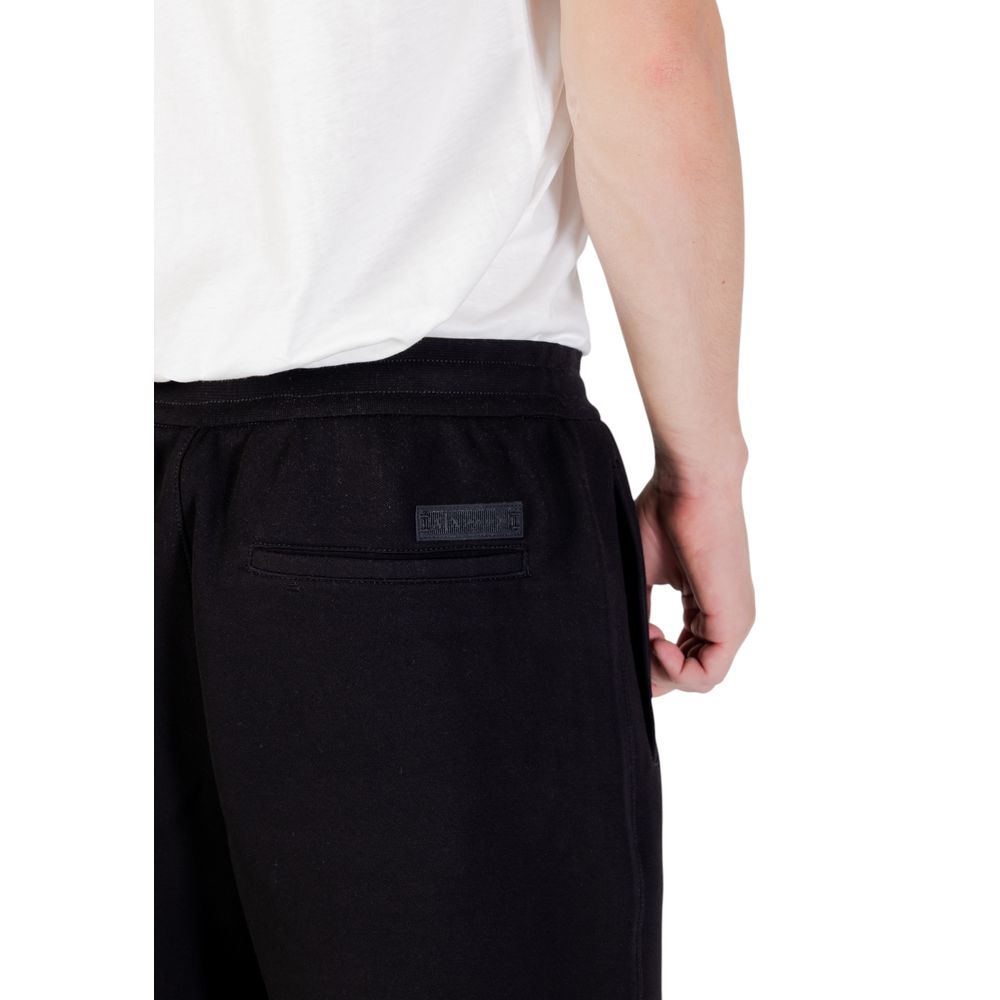 Schwarze Baumwoll-Jogginghose (Trainingshose)