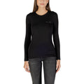 Schwarzes Baumwoll-T-Shirt
