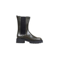 Graue Ankle Boots aus Leder