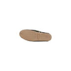 Grüne Textil-Slipper