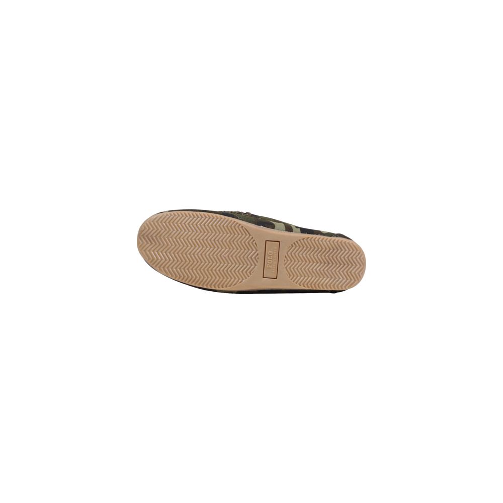 Grüne Textil-Slipper