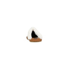 Braune Textil-Slipper