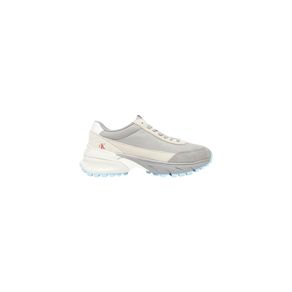 Graue Wildleder-Sneaker im Athletic-Look