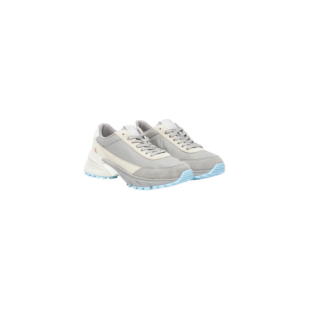 Graue Wildleder-Sneaker im Athletic-Look