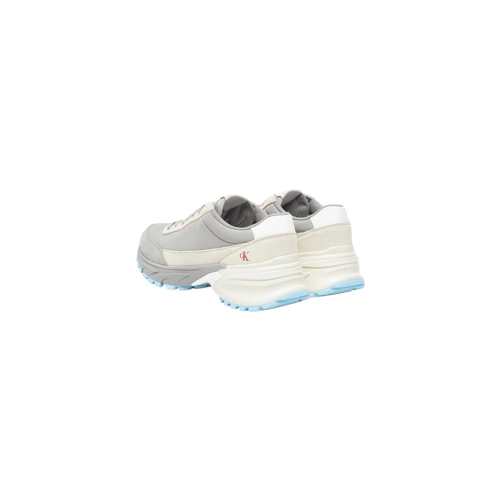 Graue Wildleder-Sneaker im Athletic-Look