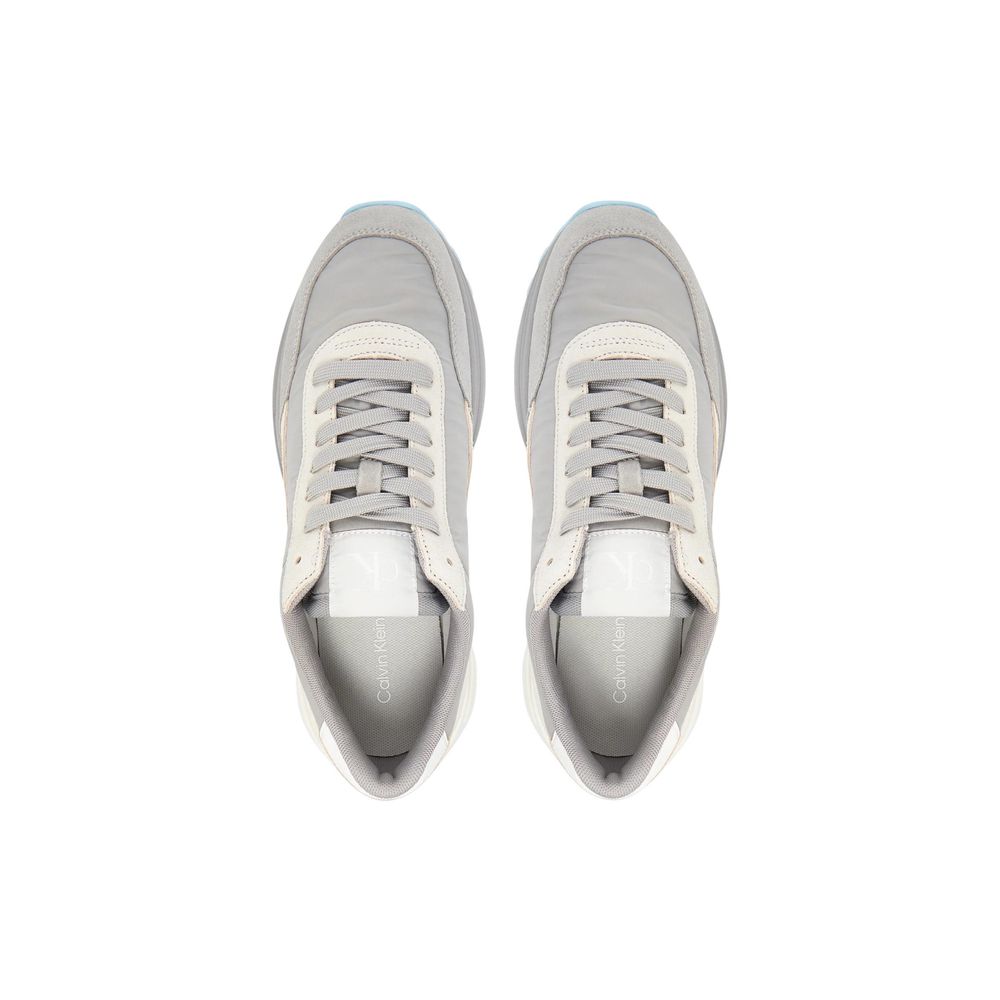 Graue Wildleder-Sneaker im Athletic-Look