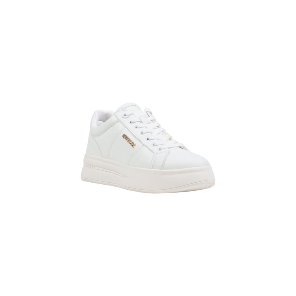 Weiße Plateau-Sneaker aus Polyethylen