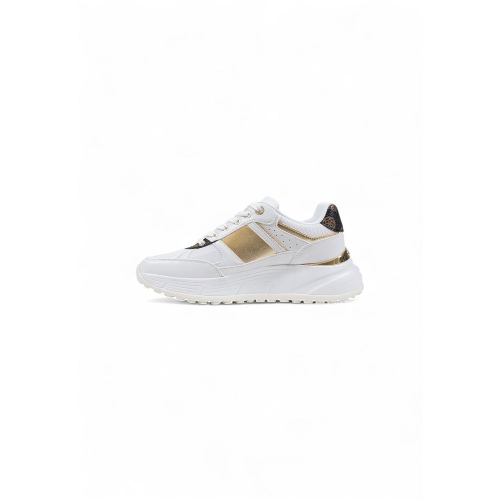 Weiße Sneaker aus Polyethylen mit klobiger Sohle