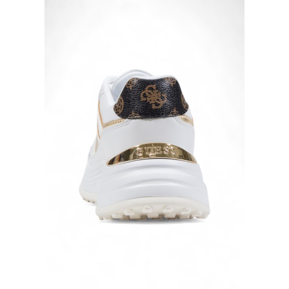 Weiße Sneaker aus Polyethylen mit klobiger Sohle