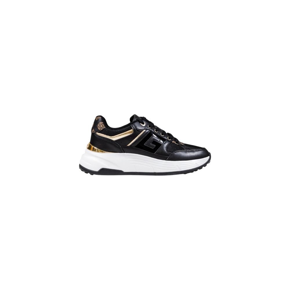 Schwarze Chunky Sneaker aus Polyethylen