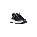 Schwarze Chunky Sneaker aus Polyethylen