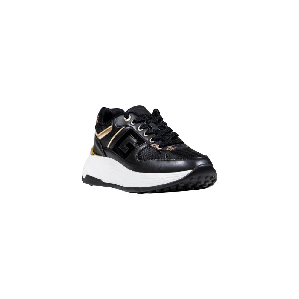 Schwarze Chunky Sneaker aus Polyethylen