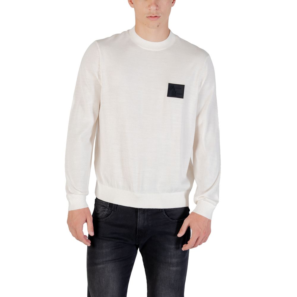 Weißes Marabou-Sweatshirt
