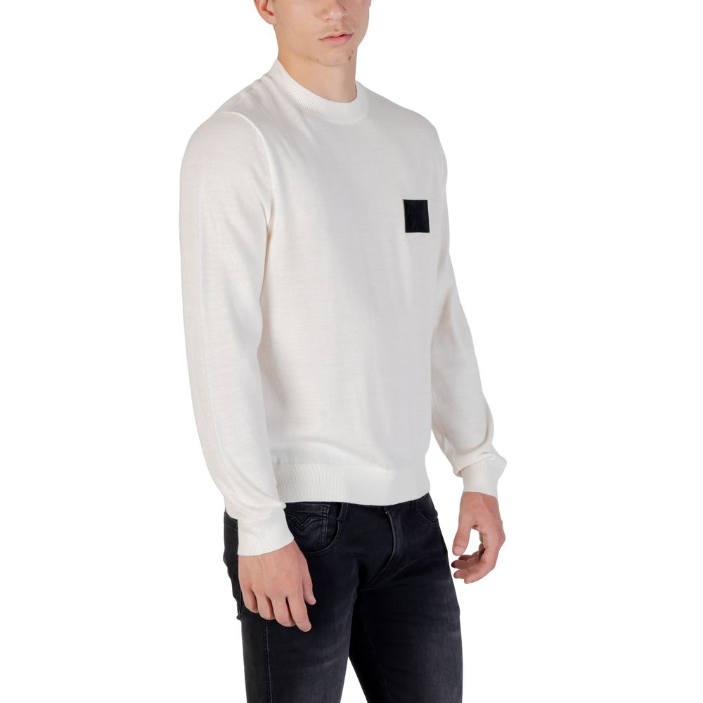 Weißes Marabou-Sweatshirt