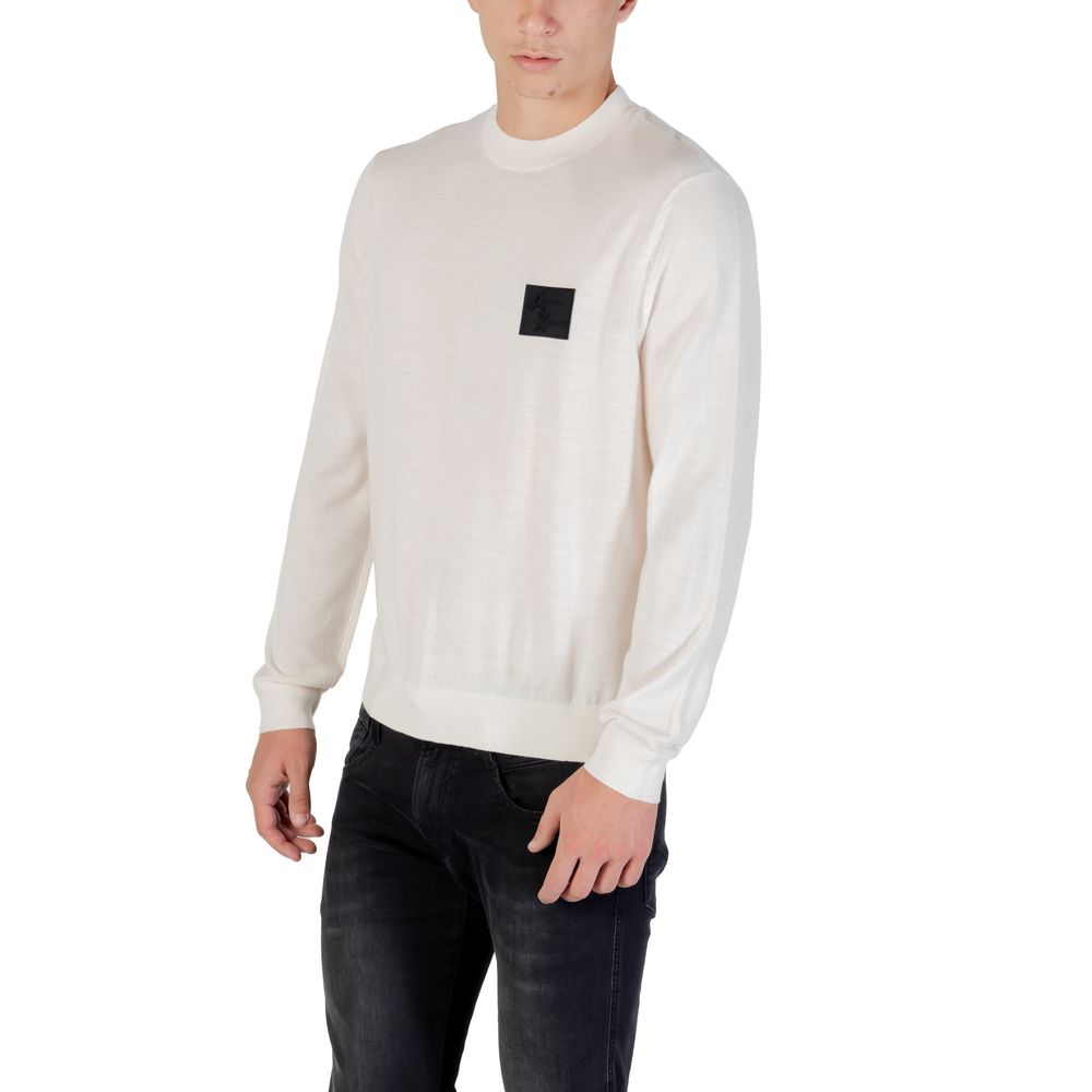 Weißes Marabou-Sweatshirt