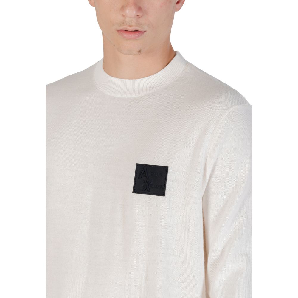 Weißes Marabou-Sweatshirt