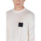 Weißes Marabou-Sweatshirt