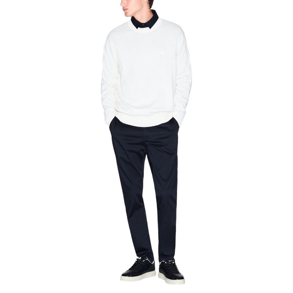Sweatshirt aus Viskose in Creme