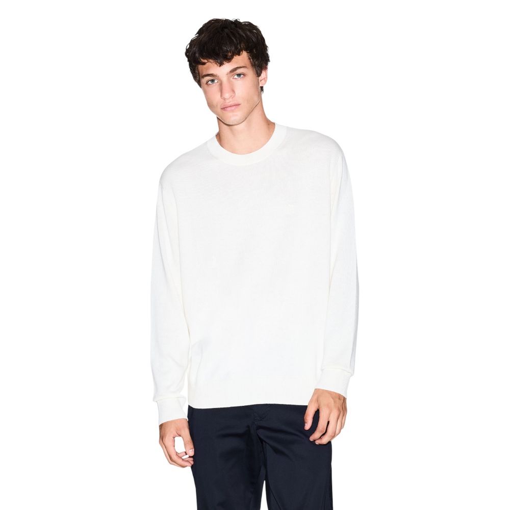Sweatshirt aus Viskose in Creme