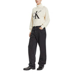 Beige Baumwoll-Sweatshirt
