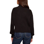 Schwarzer Baumwoll-Sweatshirt