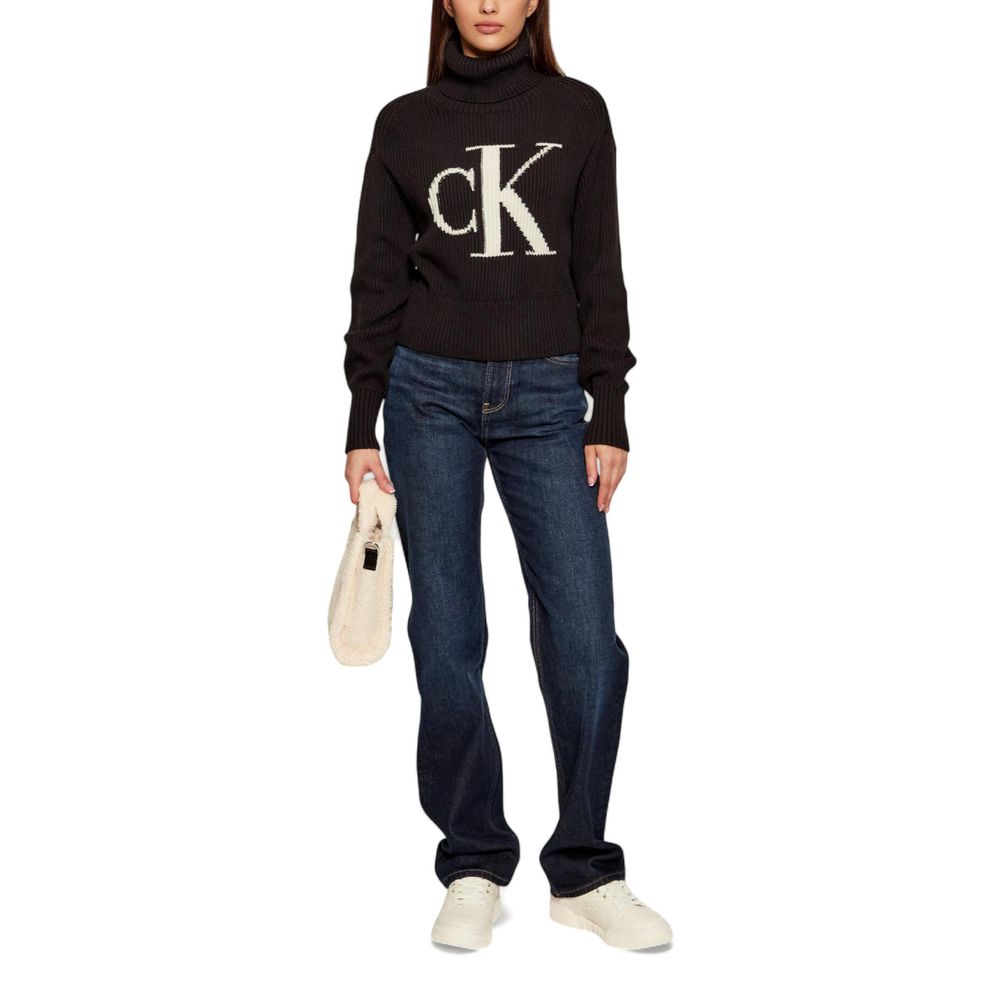 Schwarzer Baumwoll-Sweatshirt