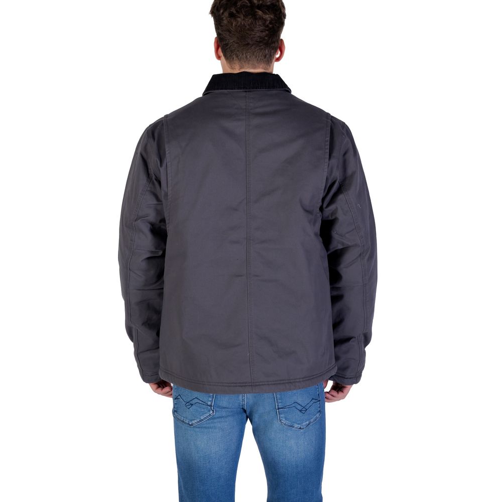 Graue Jeansjacke aus recycelter Baumwolle