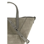 Braune Kalbsleder Bos Taurus Schultertasche