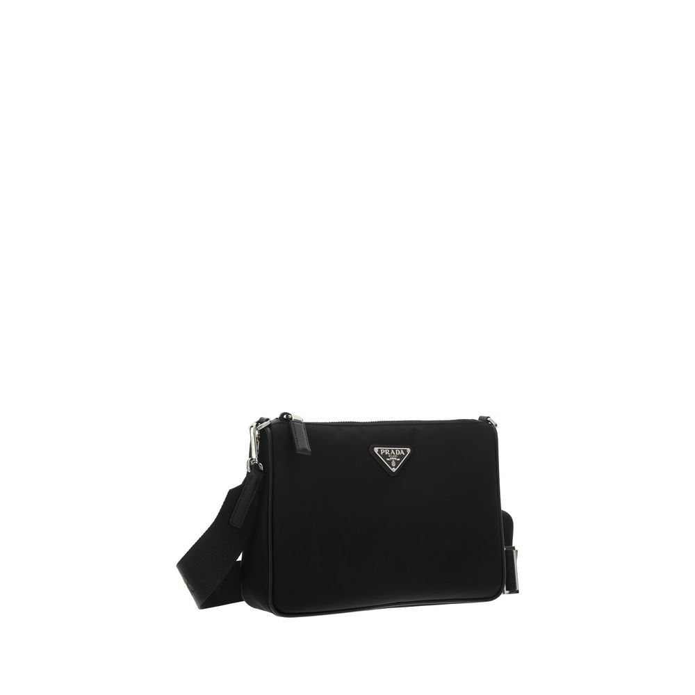 Schwarze Bos Taurus Kalbsleder Schultertasche