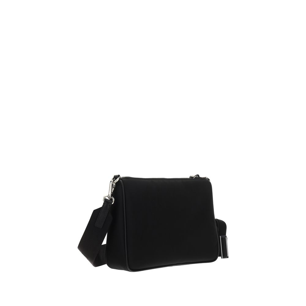 Schwarze Bos Taurus Kalbsleder Schultertasche